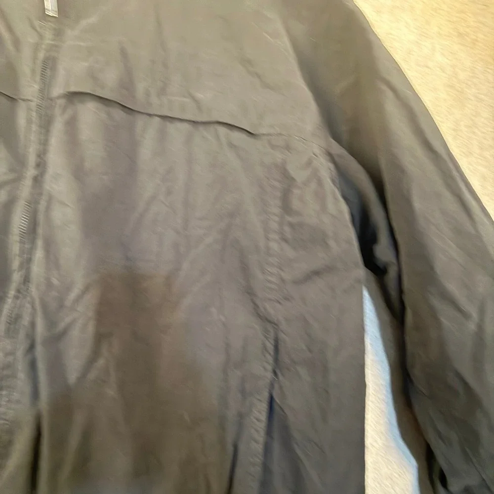 Columbia Mens XXL Black Full Zip Lightweight Windbreaker Mesh Lined Jacket